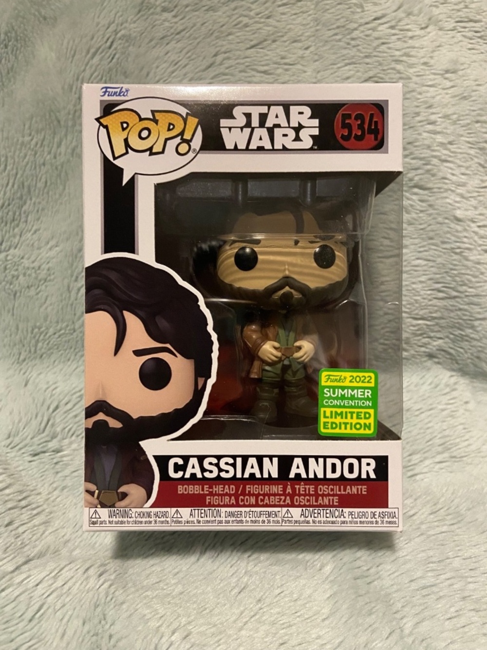 Funko Pop Star Wars Cassian Andor 2022 Summer Convention Exclusive #534